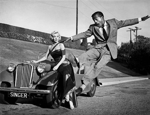 Marilyn Monroe and Sammy Davis, Jr.