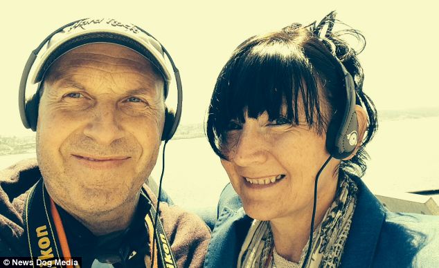 Paul Rice, left, and Sheila Sillery-Walsh, right, took the picture when visiting Alcatraz on holiday in April