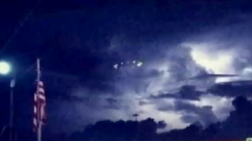 UFOs spotted during rain storm in Houston, Texas? 8