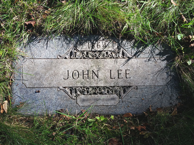 The grave of John 