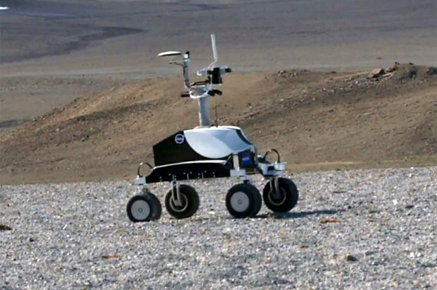 A NASA robot on Devon Island, Canada