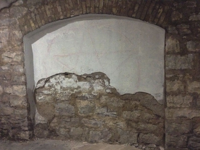 Calvary Cemetery crypt tunnel entrance