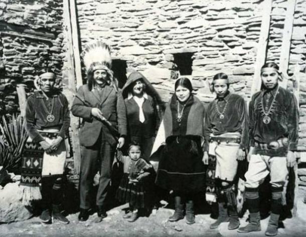 Einstein with Hopi, early 20th Century. 