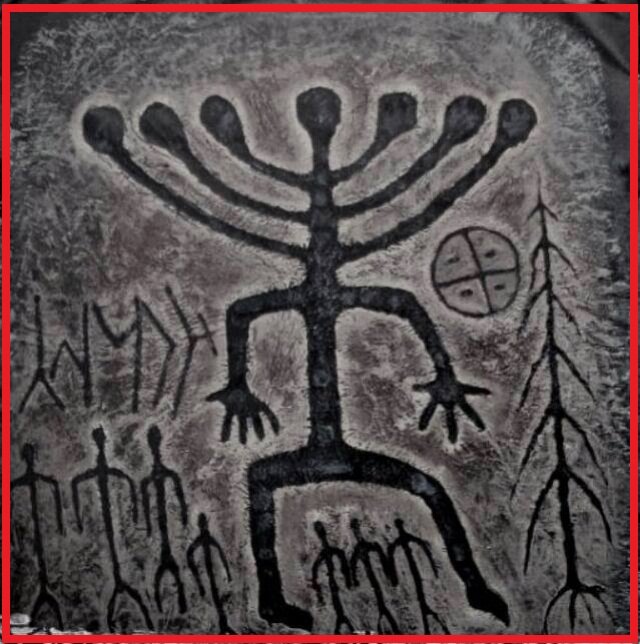 Khakassia, petroglyph 5000 years ago