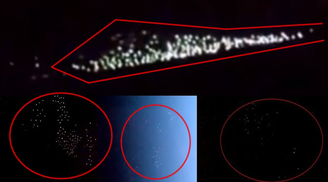 A huge energy surge in deep space, spaceship armadas and a white UFO 2
