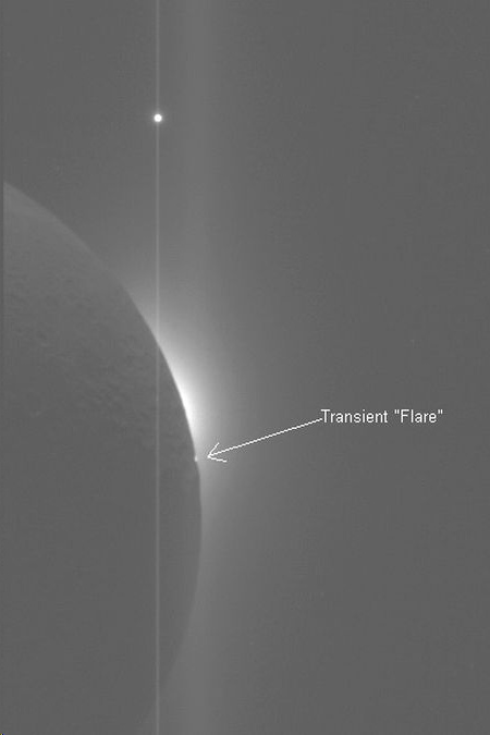 Short-lived lunar event: a luminous object at the edge of the lunar disk
