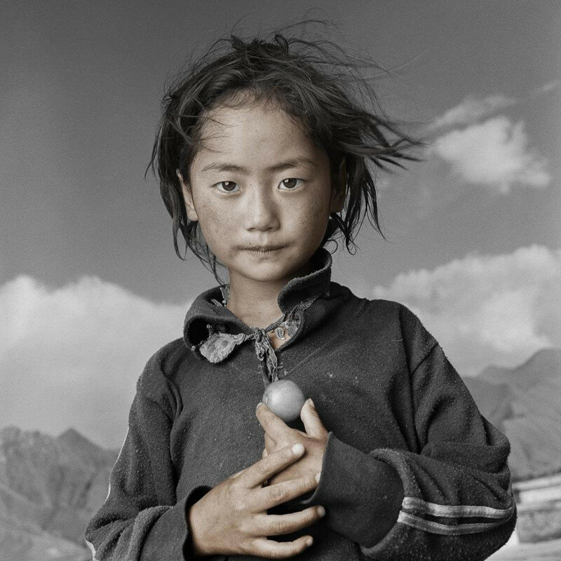 Tibetan DNA is programmed to sustain life on the roof of the world.  Photo by Phil Borges