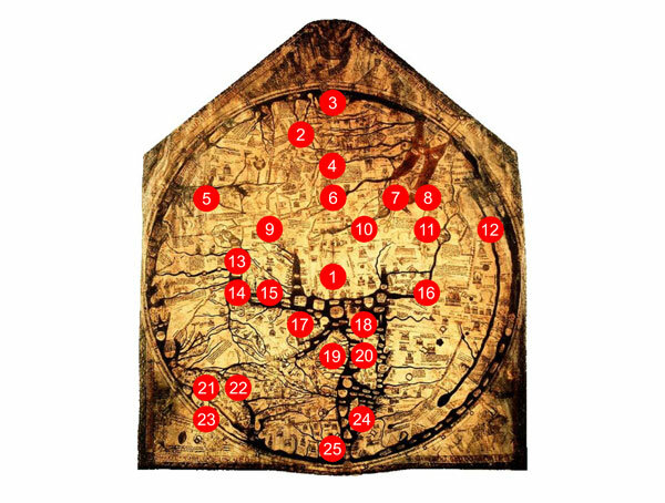 Дорога в рай и другие хитросплетения на самой старой средневековой карте в мире