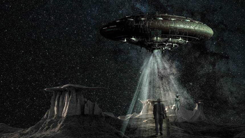 Боб Дин на инопланетном космическом корабле посетил другую планету, где узнал будущее человечества.