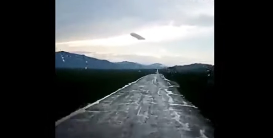 A giant UFO was captured above a village in the Altai republic, Russia 2